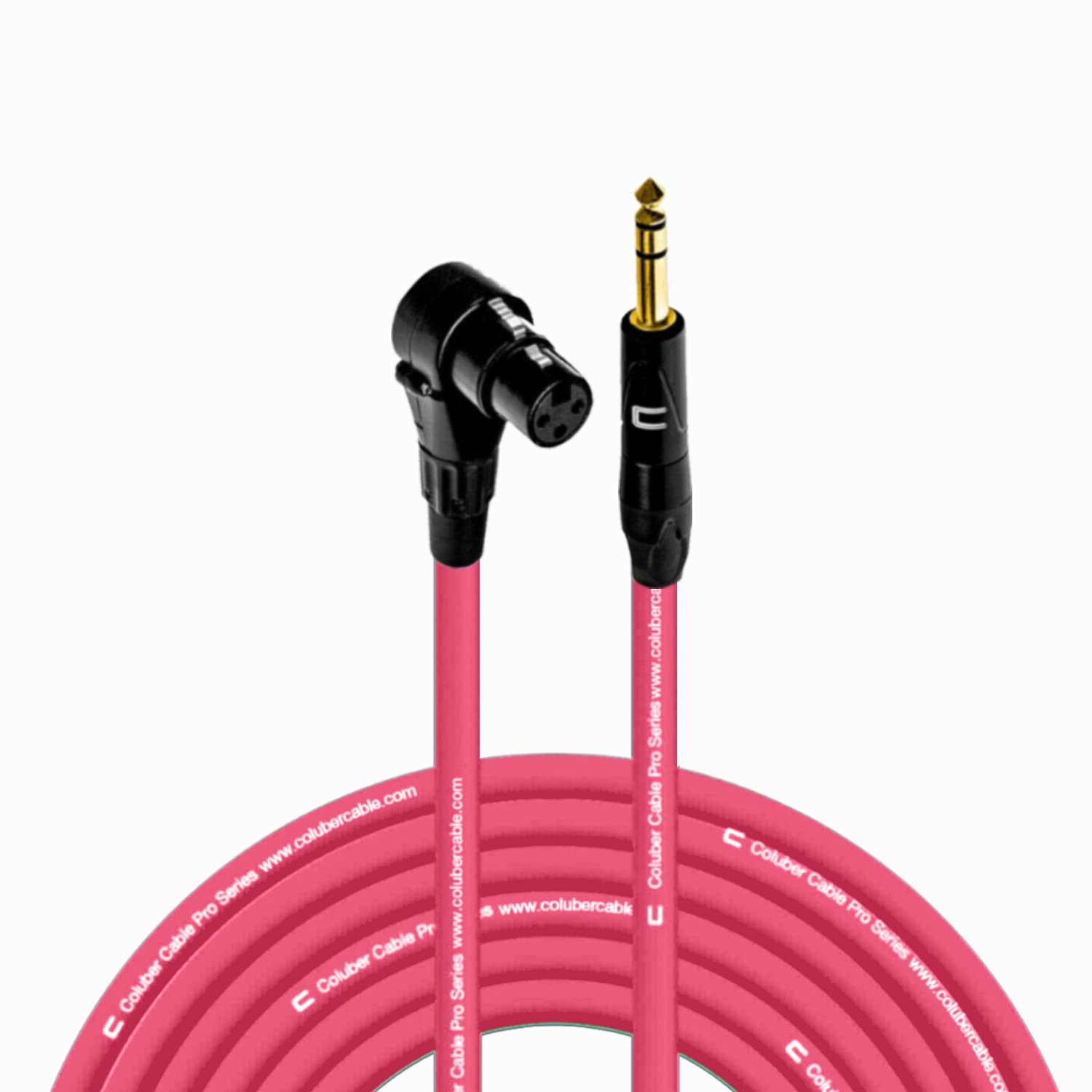 Coluber Cable Right Angle XLR Female to 1/4 TRS Male 35 Feet