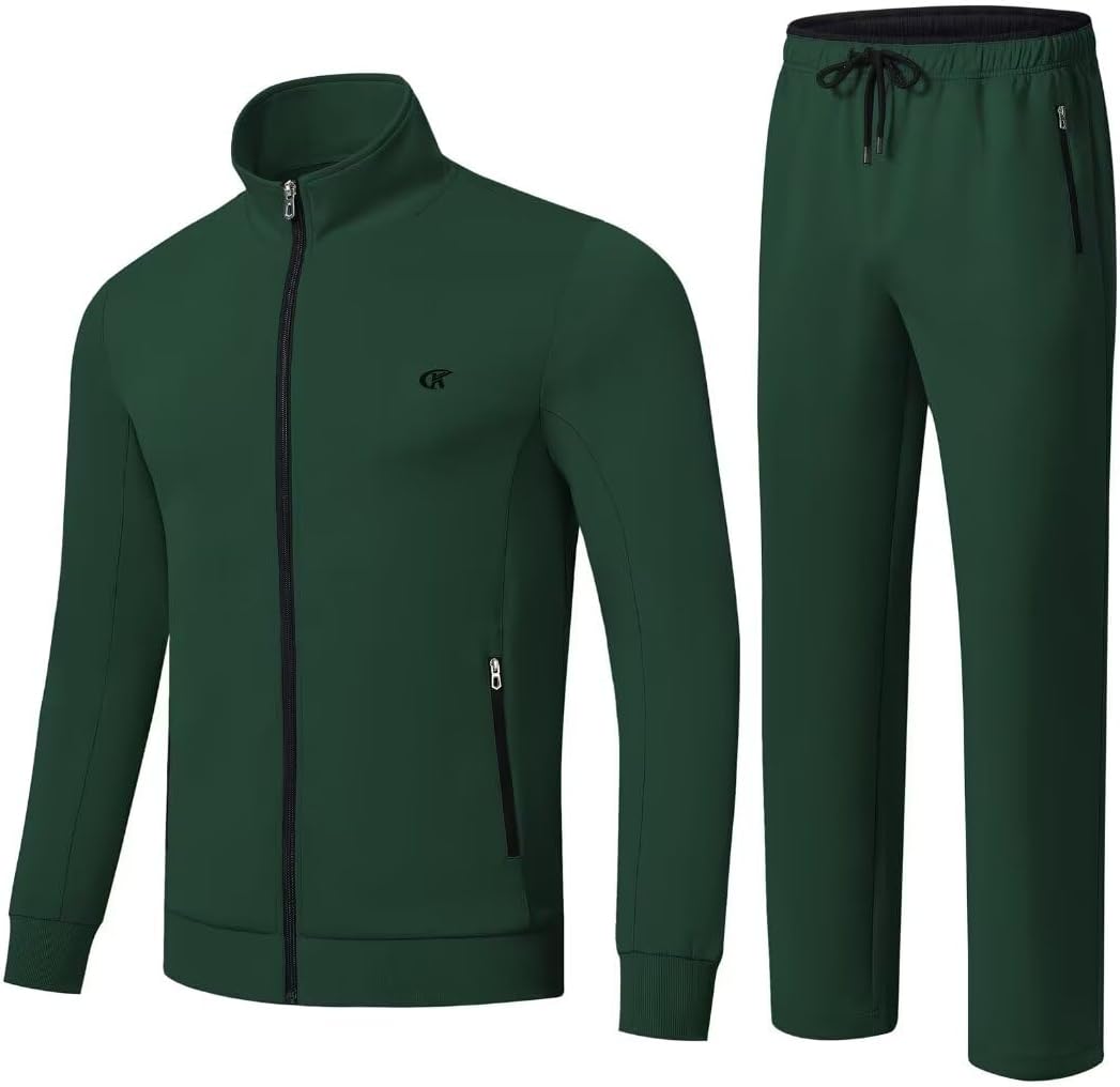 Men's Tracksuits Full Zip Sports Sweatsuit for Active Wear