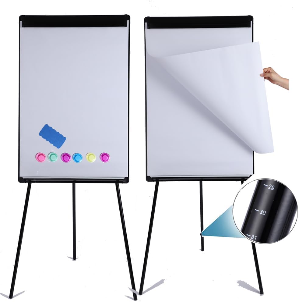 2 Pack Dry Erase Easel with Adjustable Height for Presentations