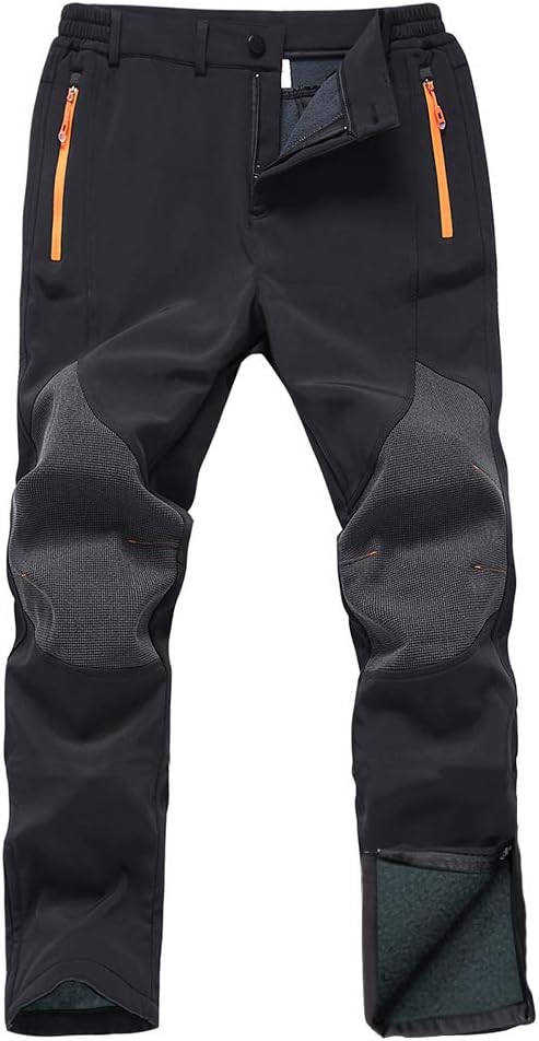 Gash Hao Mens Snow Ski Waterproof Softshell Pants for Winter