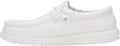 HEYDUDE Mens Wally Stretch Canvas Loafers - Lightweight Comfortable