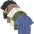 Unisex Cotton Crew T Shirts Pack - Heavyweight Vintage Tees