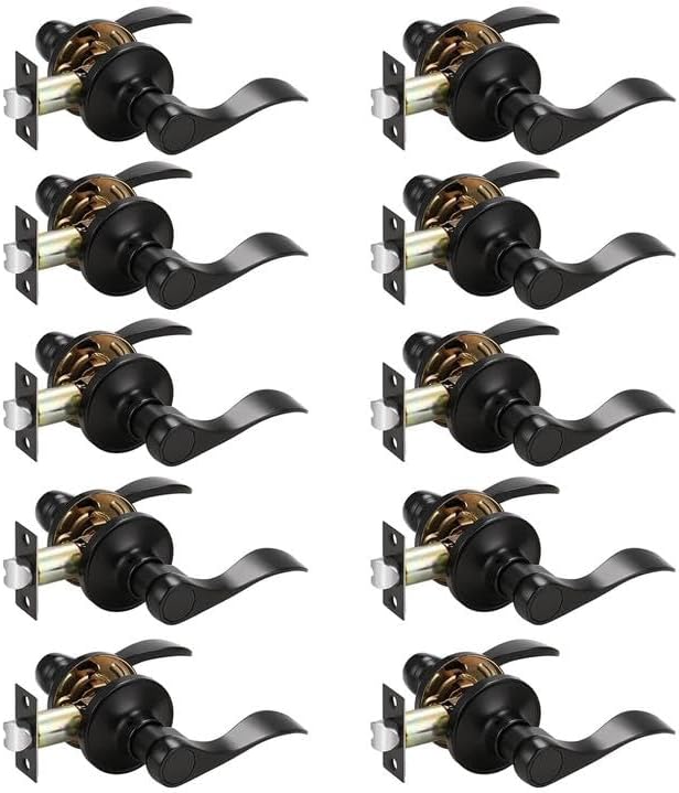 Probrico Passage Lockset Matte Black for Interior Doors