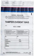 12x16in Opaque Plastic Deposit Bags with Tamper-Evident Security Tape