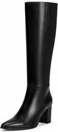 Vipost 3.35in Pointed Toe Knee High Boots for Women - Sleek Comfort