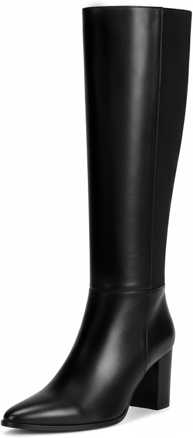 Stylish Pointed Toe Knee High Boots for Women by Vipost