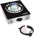 Camplux Propane Stove with Auto Ignition - Compact 9,500 BTU Outdoor
