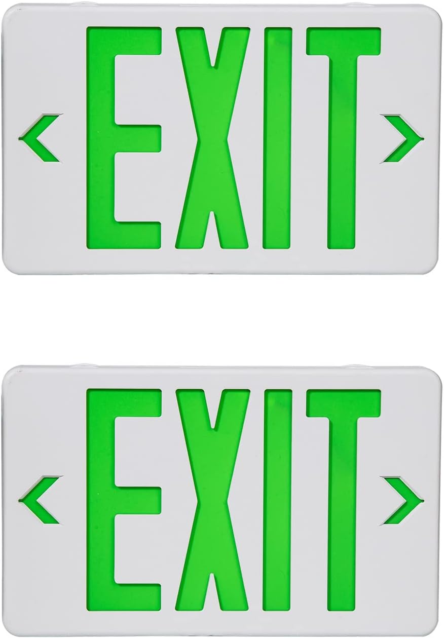 CM MZY LED Exit Sign with Battery Backup for Emergency Lighting