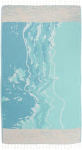 Sand Cloud Turkish Beach Towel Waves - Sand Free, Quick Dry