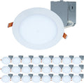 HALO HLBE 6-Inch Slim Canless Recessed Downlight 24-Pack - Contractor
