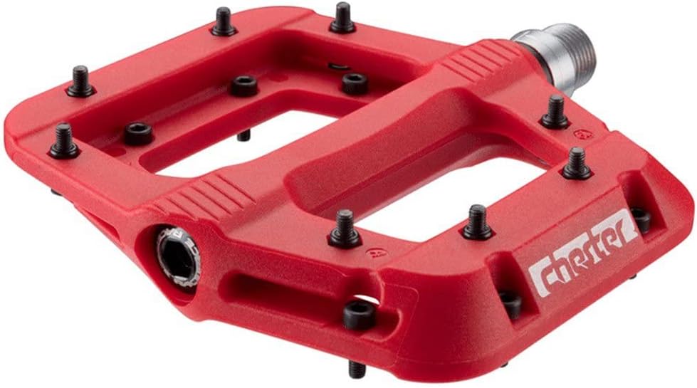 Race Face Chester Pedals in Red for Ultimate Performance