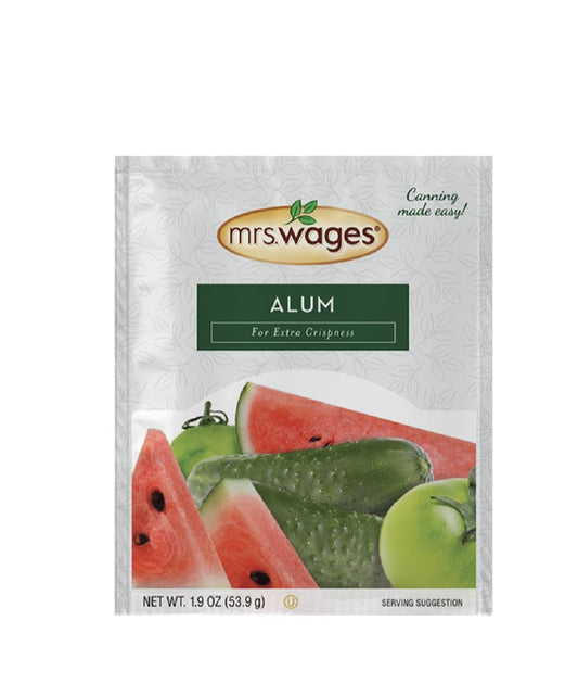 Mrs. Wages Alum for Extra Crispness in Pickles and More