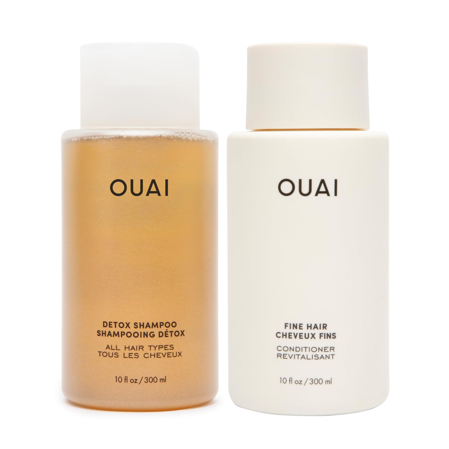 OUAI Detox Shampoo & Fine Hair Conditioner Bundle for Volume