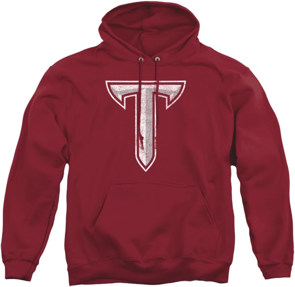 Troy University Distressed Primary Logo Hoodie for Fans