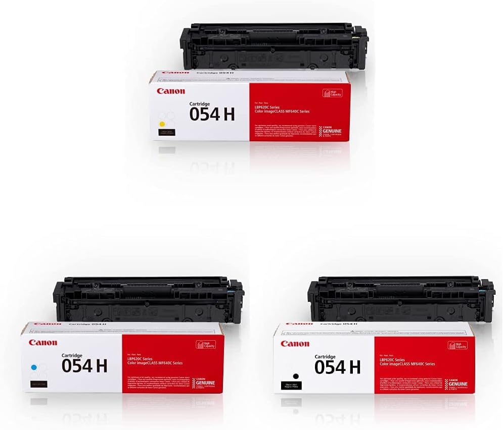 Canon Genuine Toner Cartridge 054 Yellow & Black High Capacity