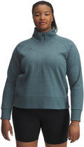 Under Armour Womens Rival Fleece Half Zip - Ultra-Soft Sage Layering