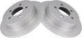 TRQ Rear Brake Rotors Set Solid G-Coated - Direct Fit OE Replacement