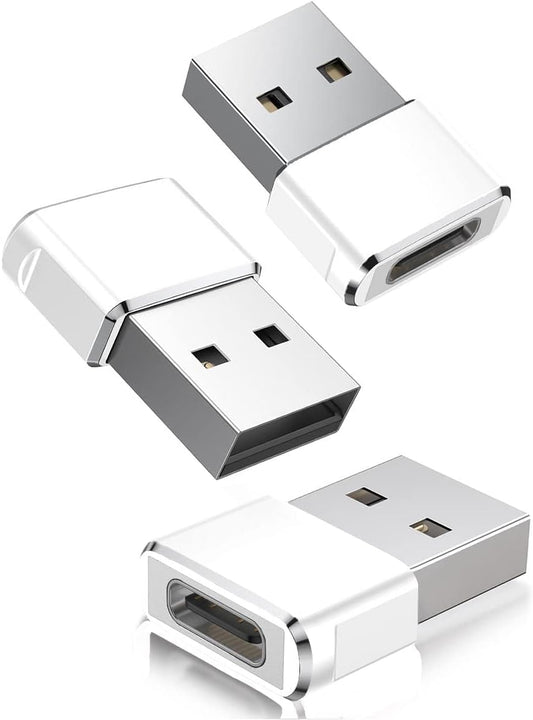 Basesailor 3Pack USB to USB C Adapter for Apple Devices