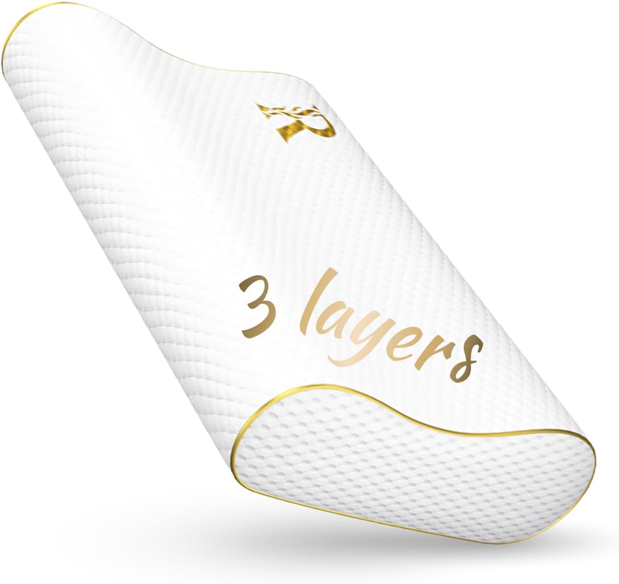 Travel Memory Foam Pillow for Side Sleepers - Adjustable Comfort