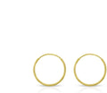 14k Gold Thin Hoop Earrings for Women - Lightweight Everyday Comfort
