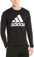 adidas Men's Basic Badge of Sport Long Sleeve Tee - Soft Cotton