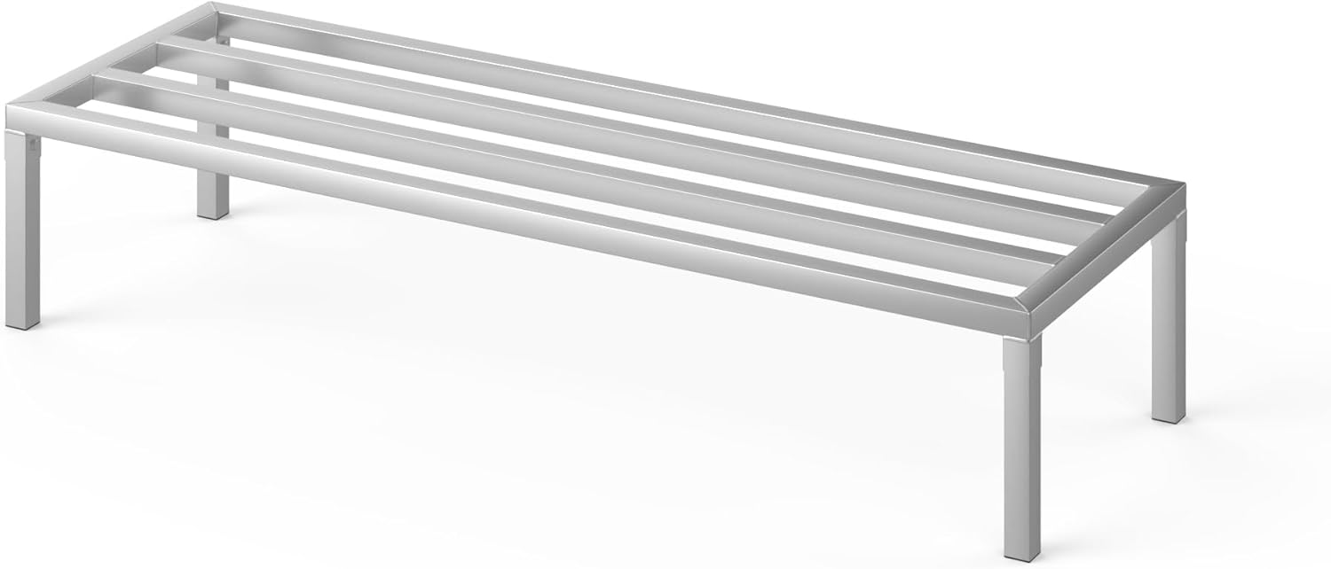 60in Long Aluminum Dunnage Rack for Restaurant Storage