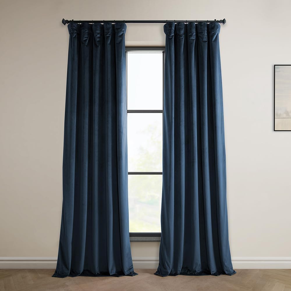 HPD Half Price Drapes Velvet Curtains 108 Inches Long