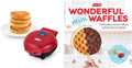 4 Red DASH Mini Maker & Recipe Book - Easy Clean, Non-Stick