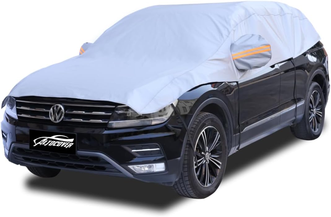 Half Car Cover for Ice and Snow Protection - All Weather Use