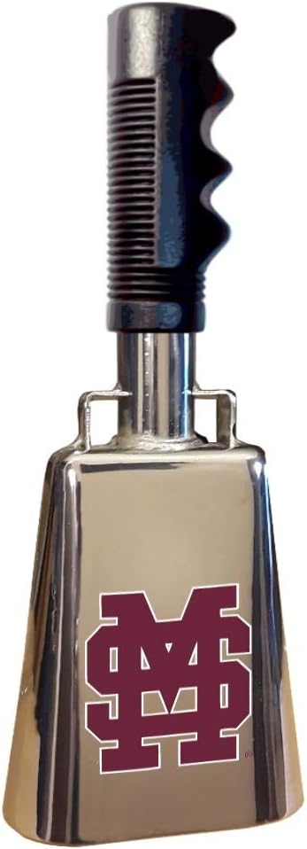 10 inch Chrome Plated Mississippi State Cowbell with M Over S Logo