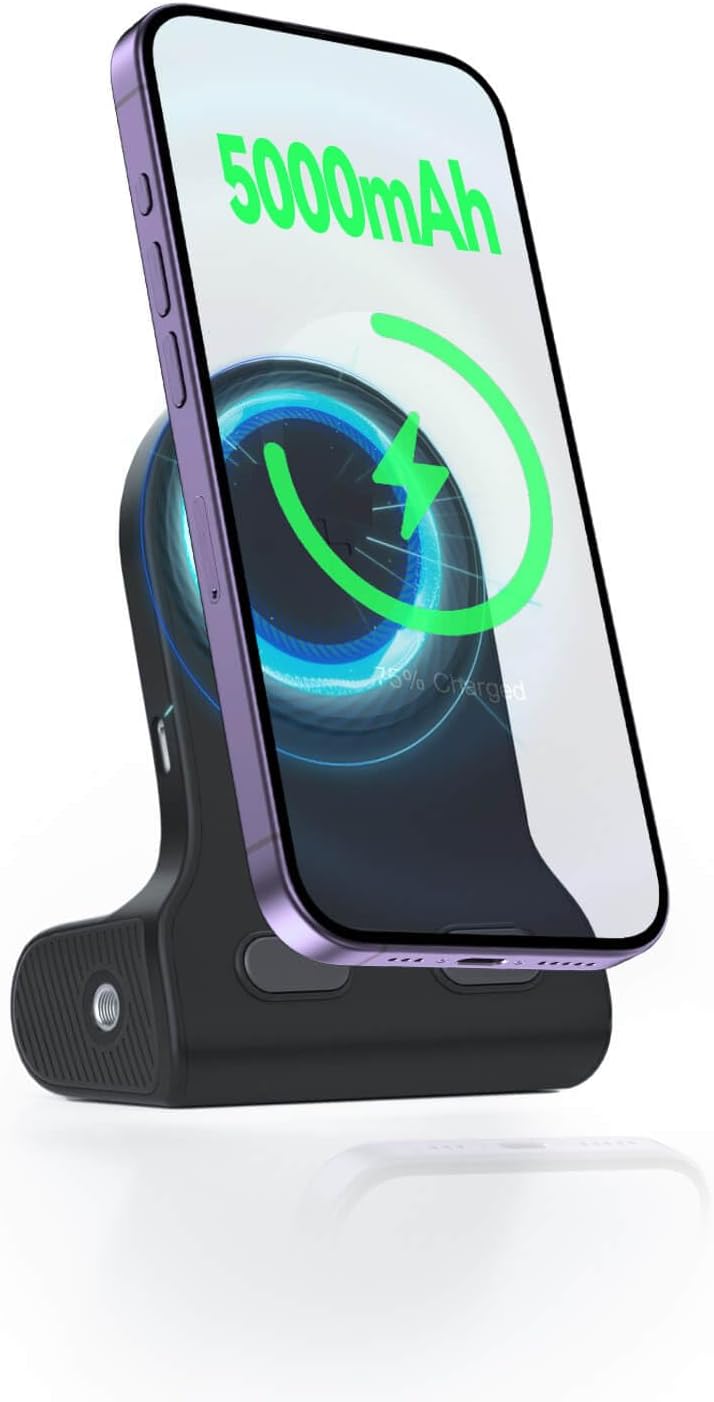 Portable Phone Stand with 5,000mAh Charging