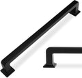 6 Pack 7 in Matte Black Cabinet Handles and Pulls - Solid Zinc Drawer