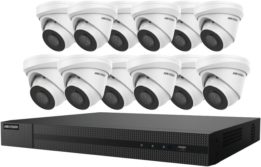 Hikvision EKI-K164T412 16 CH 4K NVR with 12 Outdoor Cameras