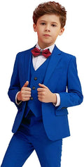 Boy Suits 5 Piece Slim Fit Suit for Boys Size 5 - Formal Set