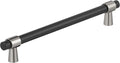 Amerock Mergence 12 in Matte Black/Polished Nickel Appliance Pull