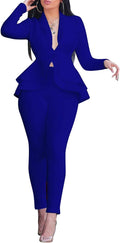 Salimdy Sexy 2 Piece Outfits for Women - Elegant Blazer & Pants