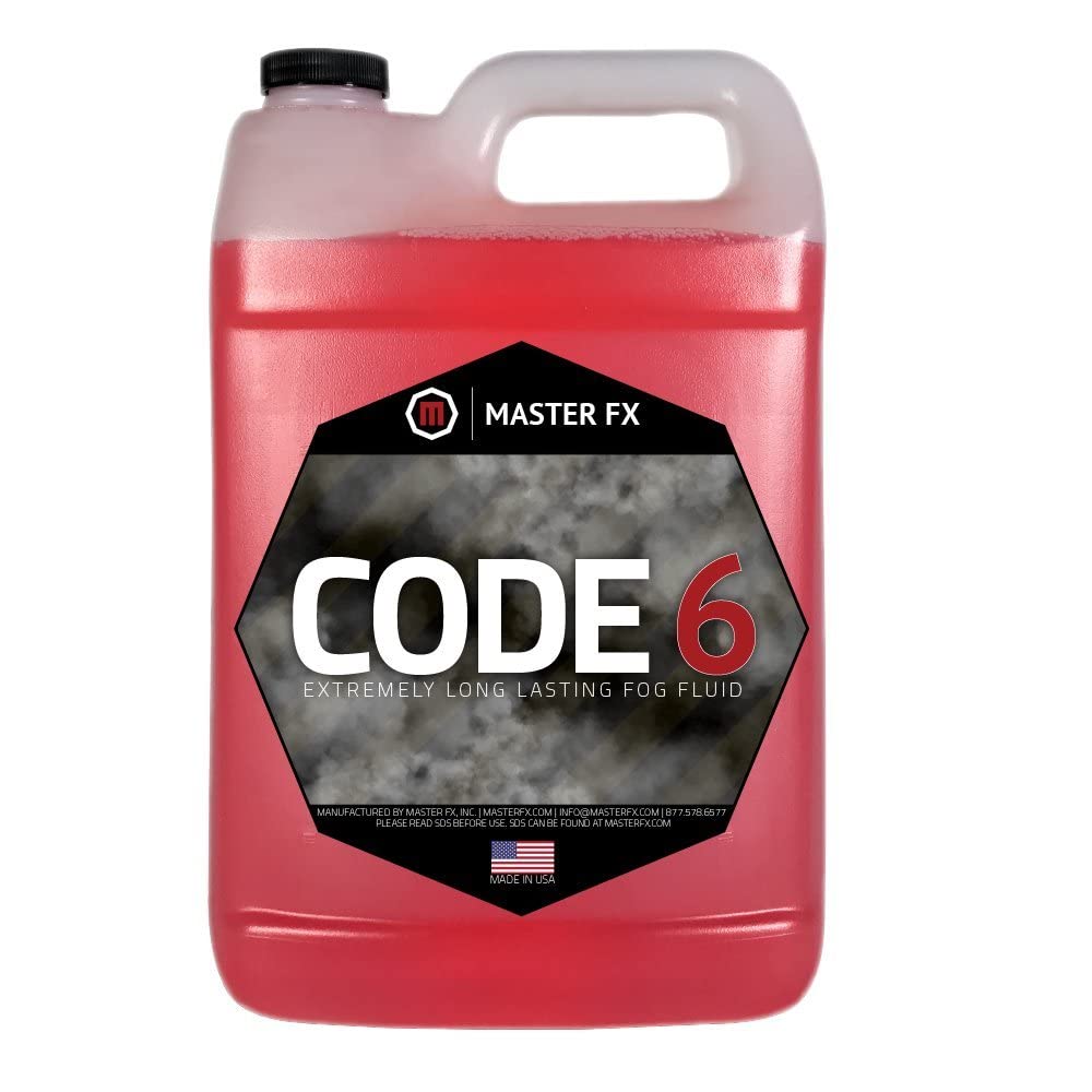 Master Fog Code 6 - Extremely Long Lasting Fog Fluid 1 Gallon