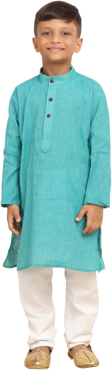 Traditional Ethnic Wear Cotton Kurta Pajama Set for Boys