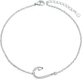 DAOCHONG Anklet for Women S925 Sterling Silver Adjustable Ankle