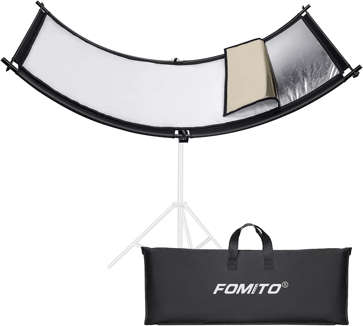 FOMITO Light Reflector 70in Curved Eyelighter for Photography