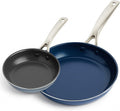 Blue Diamond 8 & 10 in Nonstick Frying Pan Skillet Set - Durable