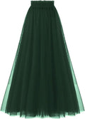 A Line Tulle Tea Length Skirt - Elegant tulle tutu for events