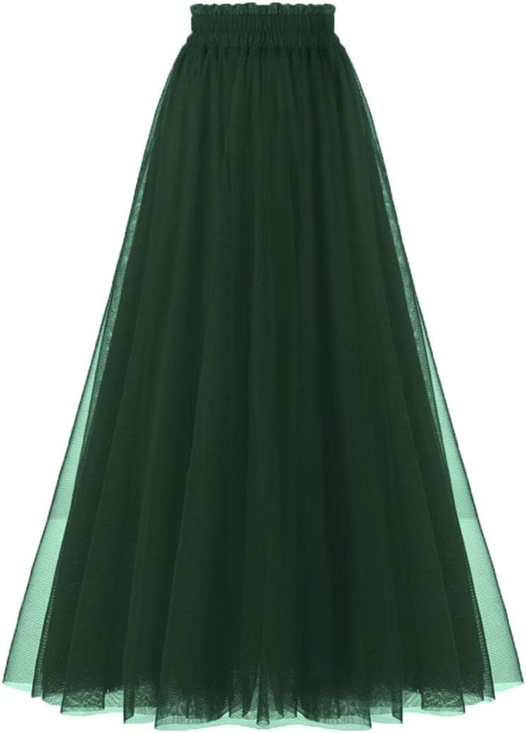 OBBUE Women's A Line Tulle Party Evening Tutu Skirts Review