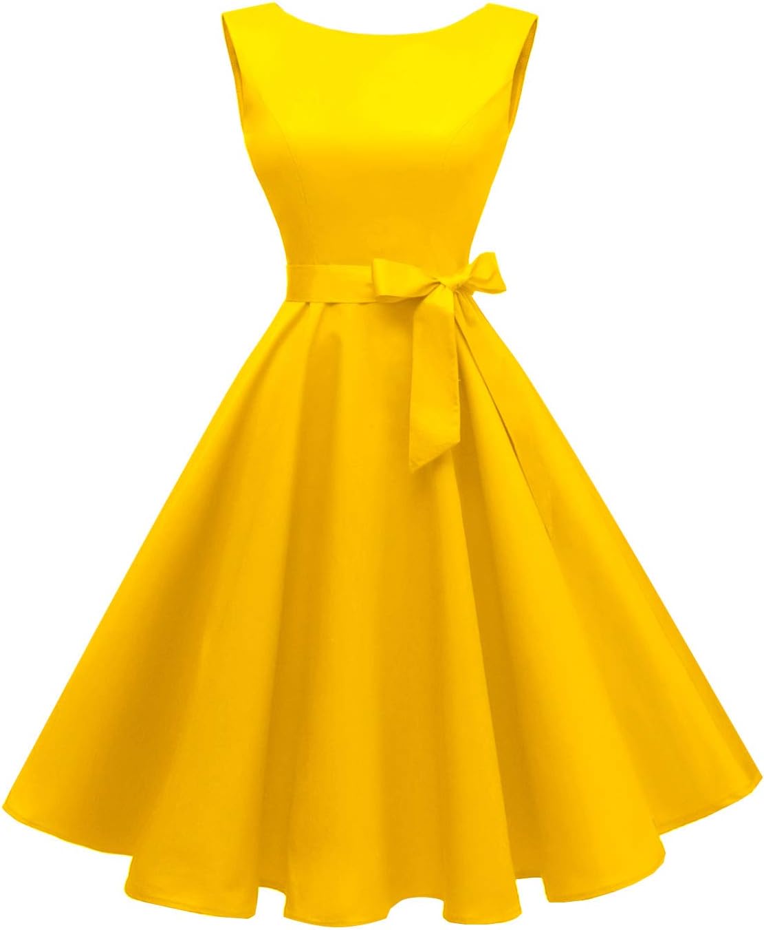 Vintage 1950s Cocktail Dress for Women - Boatneck Sleeveless Style