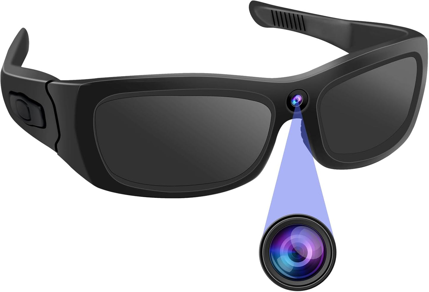 1080P HD Sport Camera Sunglasses: Bluetooth, Loop Recording