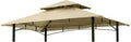 Grill Gazebo Replacement Canopy Roof 5x8 - Double Tiered Beige