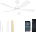 VOLISUN Ceiling Fan with Light 42 in Flush Mount - Low Profile LED