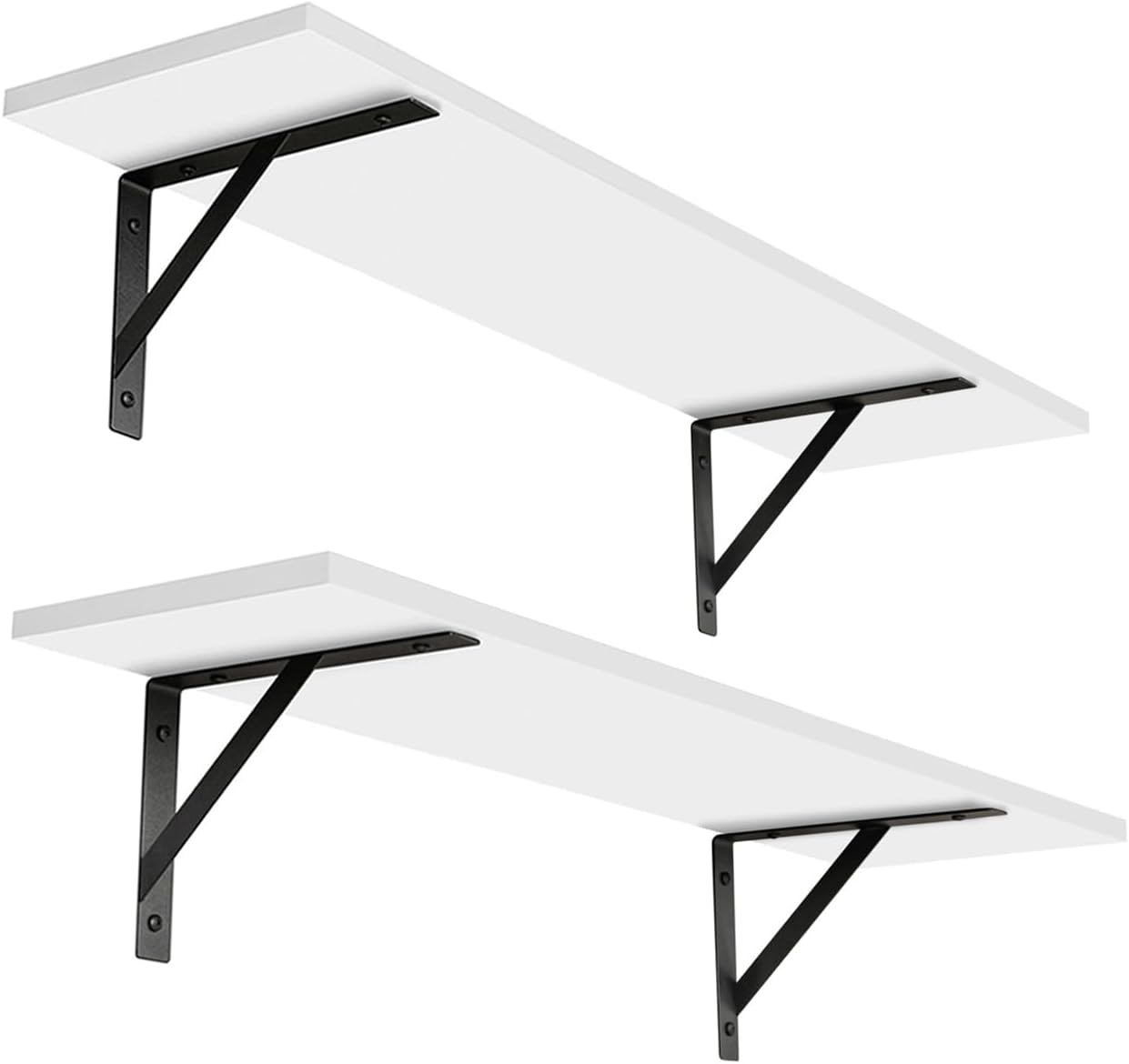 DINZI LVJ Long Wall Shelves Set of 2 for Stylish Storage
