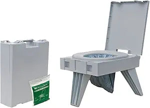 Cleanwaste GO Anywhere Portable Folding Toilet for Travel Needs