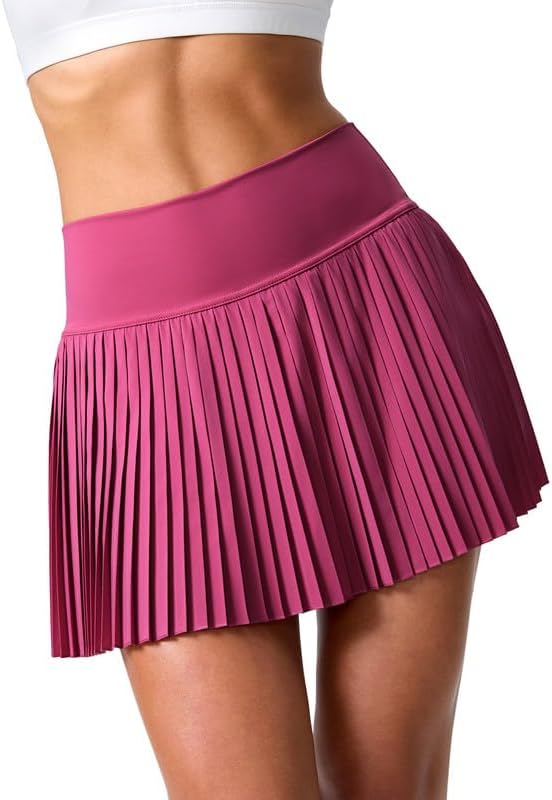 SANTINY Pleated Tennis Skirt for Women with Pockets and Style